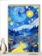 Healing Van Gogh Starry Sky Puzzle 1000 pieces, 500 pieces, 300 pieces with photo frame, educational toy gift for adults and children