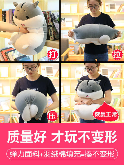 Hamster Doll Hand Warmer Pillow for Girls, Sleeping Doll Plush Toy, Birthday Gift for Girls and Boys