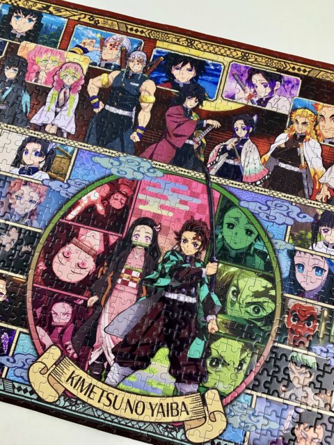 Demon Slayer: Kimetsu No Yaiba 1000-Piece Jigsaw Puzzle for Adults, Educational Toy, Tanjirou DIY Trendy Toy, Decorative Anime Birthday Gift