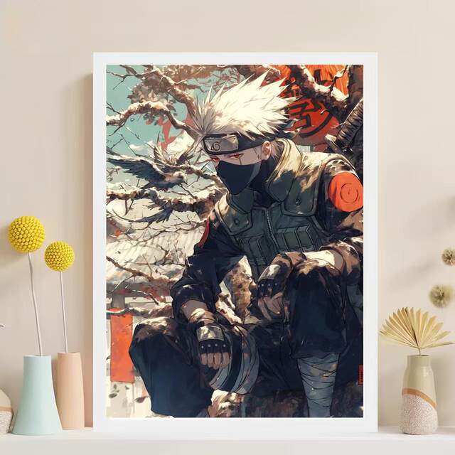 One Thousand-Piece Puzzle Set of Naruto, Sasuke, and Kakashi, Adult Version, Educational Stress-Relief Toy for Boys and Girls
