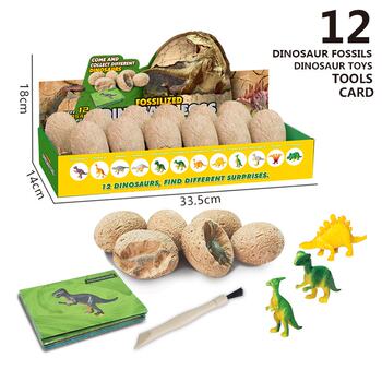 Dinosaur Egg Fossil Archaeological Excavation Toy Kidsren's Gift Plaster Knocking Boy Birthday Gift Educational Treasure Luminous