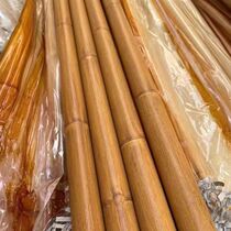 Galvanized bamboo tube Bamboo tube heat transfer wood grain galvanized round tube Stainless steel bamboo tube withered yellow simulated bamboo tube
