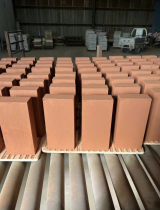 Clay brick fair-faced brick 240*115*50 fired brick 200*100 garden red brick six-sided light right angle Yixing