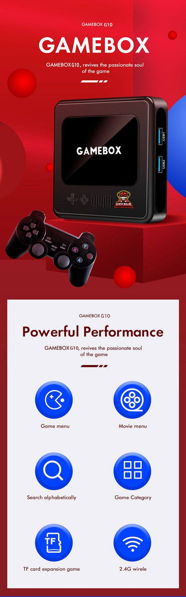 Игровая приставка Gamebox G10 32ГБ