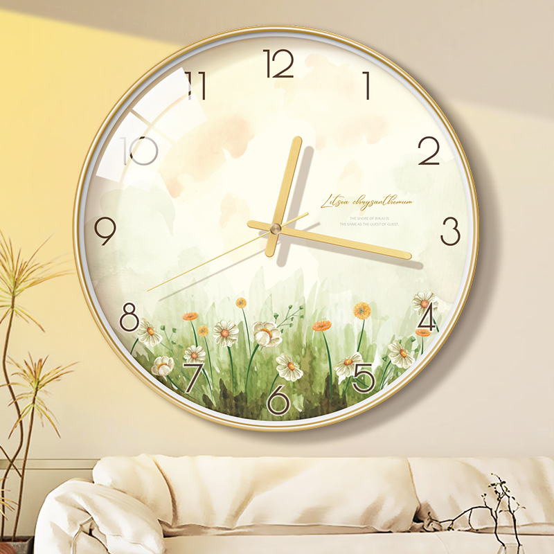 Quartz clock home living room art hanging bell modern minimalist Nordic clock hanging wall bedroom hanging watch family timepiece-Taobao