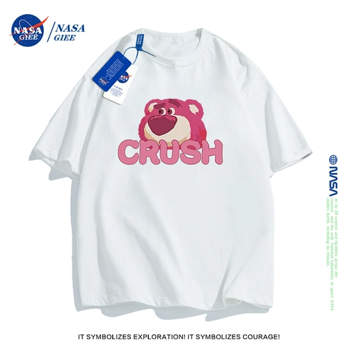 Хлопковая летняя футболка с коротким рукавом, парная одежда для влюбленных, в американском стиле