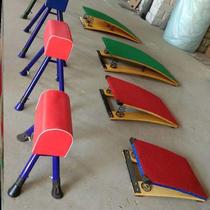 Spring-assisted springboard childrens adjustable vault kindergarten pommel horse disassembly jump box size goat jump training equipment