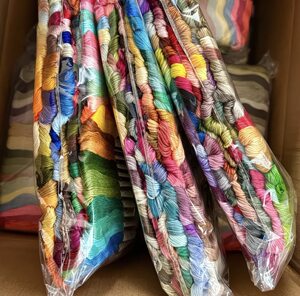 Cross Stitch Thread 447 Colors Handmade Embroidery Thread Clothes DIY Set European Style 25# Polyester Cotton Insole Thread