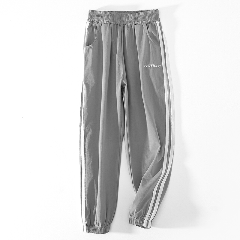 Chàng trai chống muỗi sweatpants mùa hè childrens mỏng lụa băng bông lỏng lẻo Hàn Quốc phiên bản của khí quyển nước ngoài trong trẻ em lớn giải trí quần dài.