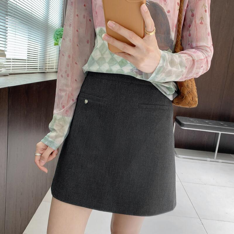 Imfly Jin Xiaojin's Self-Made Women's Clothing Half-Skirt Dyq850 Spring and Summer Korean Style Simple Suit Short Skirt
