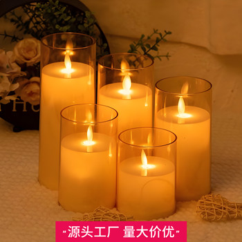 Electronic candle lights wedding scene arrangement decorative lights