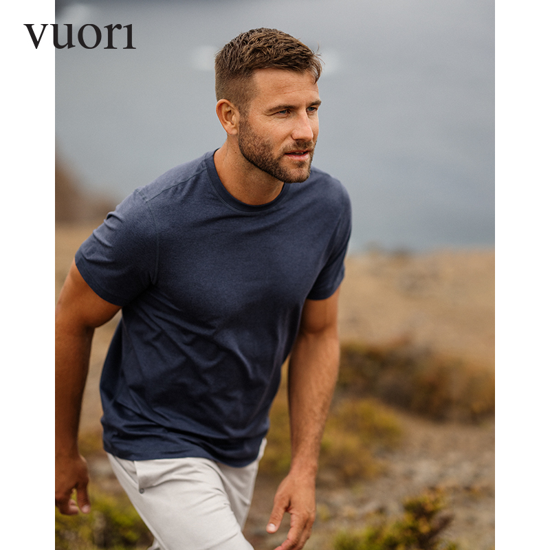Vuori Ponto Men's Crew Neck T-Shirt Short Sleeve Dreamknit ™ Stretch Fabric V1057