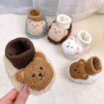 Baby plush shoes and socks floor socks boy boy birth 6 December Shoes shoes shoes and socks winter 01 3 autumn