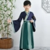 Trang phục trẻ em, Hanfu, đồng phục học sinh truyền thống của nữ sinh Trung Quốc, trang phục biểu diễn nam đệ tử cổ điển ba nhân vật, váy, trang phục biểu diễn phong cách Trung Quốc 