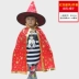 Halloween Áo Choàng Trẻ Em Mẫu Giáo Bé Trai Và Bé Gái Trình Diễn Trang Phục Bí Ngô Áo Choàng Phù Thủy Nhỏ Hiệu Suất Quần Áo 