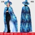 Trang phục Halloween dành cho người lớn, phù thủy và pháp sư, áo choàng ma quỷ, trang phục biểu diễn, đạo cụ, bộ đồ COS ảo thuật gia 