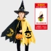 Halloween Áo Choàng Trẻ Em Bé Trai Và Bé Gái Trình Diễn Trang Phục Nhà Ảo Thuật Phù Thủy Áo Choàng Phù Hợp Với Mẫu Giáo Magic Cổ Tích Trang Phục 