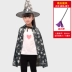 Halloween Áo Choàng Trẻ Em Bé Trai Và Bé Gái Trình Diễn Trang Phục Nhà Ảo Thuật Phù Thủy Áo Choàng Phù Hợp Với Mẫu Giáo Magic Cổ Tích Trang Phục 