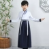 Trang phục trẻ em, Hanfu, đồng phục học sinh truyền thống của nữ sinh Trung Quốc, trang phục biểu diễn nam đệ tử cổ điển ba nhân vật, váy, trang phục biểu diễn phong cách Trung Quốc 