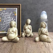 Resin Simulation Clay Sculpture Pregnancy Process Pregnant W