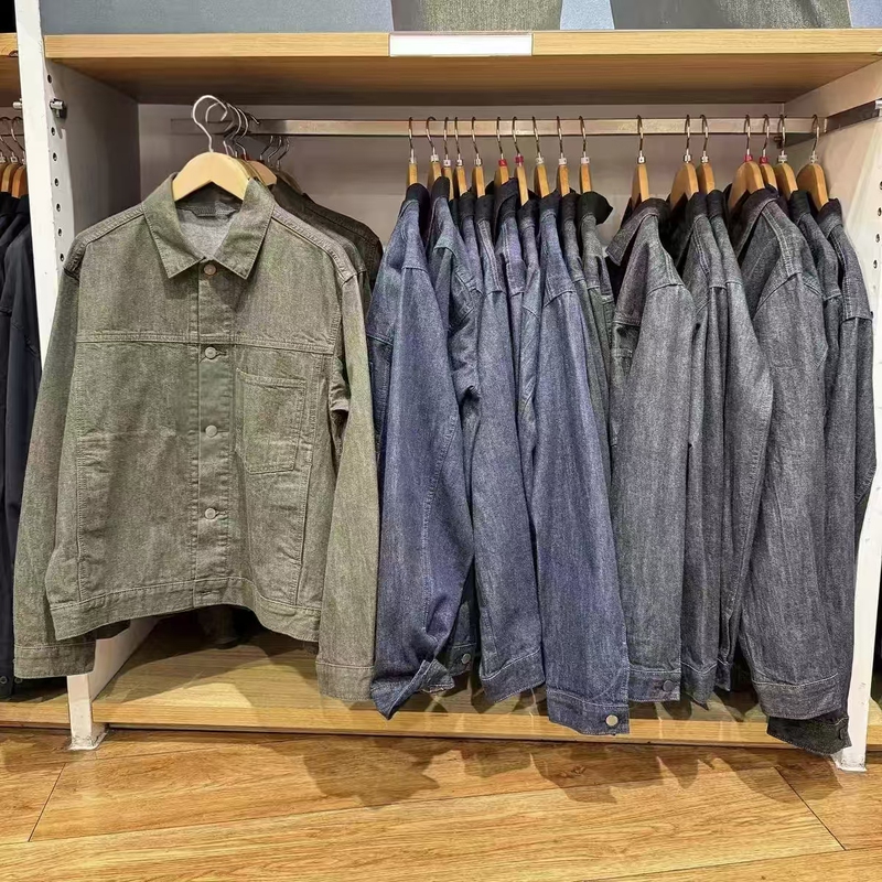 Denim Style Jacket Men's and Women's Collaboration Model/Jacket 488726
