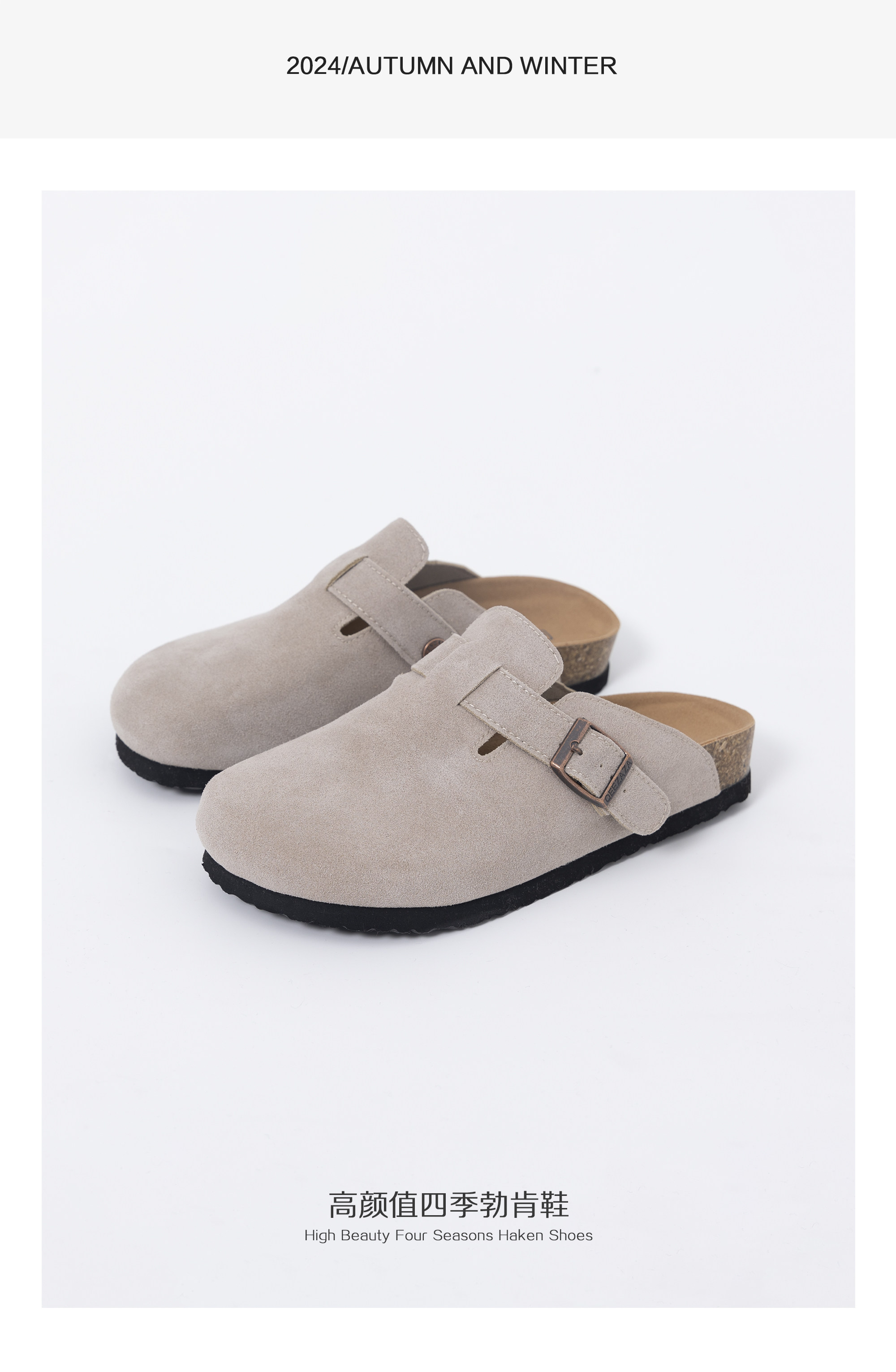Spring and Summer New Lightweight and Versatile Slip-On Birkenstock Shoes, Height-Increasing, Unisex, Fashionable Casual Thick-Soled Shoes 3215 — تصویر 1