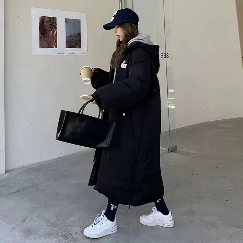 150kg Extra Large Size down Cotton Jacket for Women, Winter Mid-Length Over-The-Knee Cotton Coat, Slimming for Plus Size Women, Thickened Cotton Padded Jacket 150kg Extra Large Size down Cotton Jacket for Women, Winter Mid-Length Over-The-Knee Cotton Coat, Slimming for Plus Size Women, Thickened Cotton Padded Jacket
