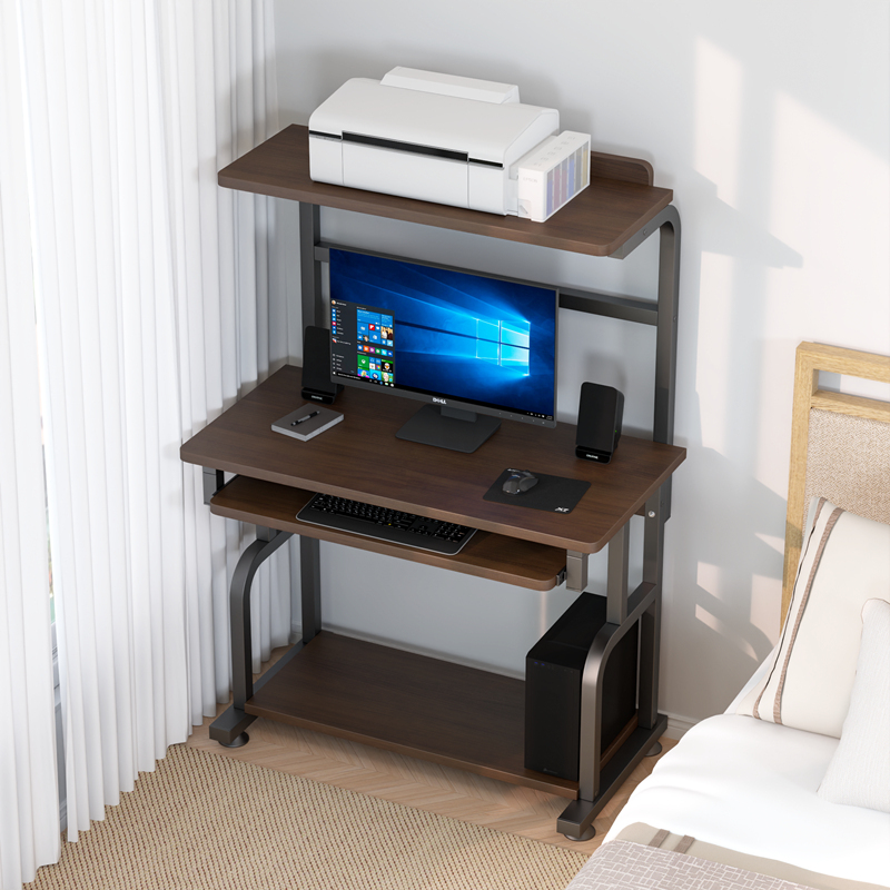 Desktop Computer Desk for Home Use, Small Bedroom Study Desk with Integrated Bookshelf, Multifunctional, Can Hold a Printer, Office Desk Desktop Computer Desk for Home Use, Small Bedroom Study Desk with Integrated Bookshelf, Multifunctional, Can Hold a Printer, Office Desk