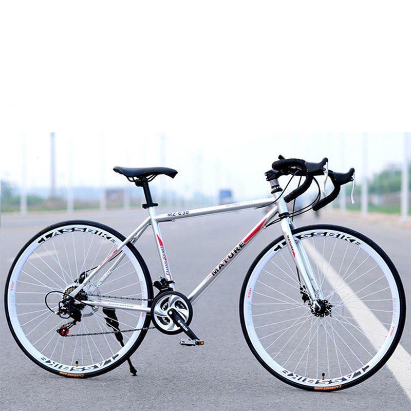 Yueqi 30-Speed Aluminum Alloy Road Bike, Lightweight Wind-Breaking Curved Handlebar Racing Bike, Adult Slim Tire Straight Handlebar Racing Bike Yueqi 30-Speed Aluminum Alloy Road Bike, Lightweight Wind-Breaking Curved Handlebar Racing Bike, Adult Slim Tire Straight Handlebar Racing Bike
