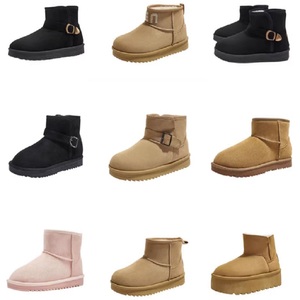 人本断码清仓福利男女款冬款2025时尚棉鞋雪地靴百搭轻便厚底