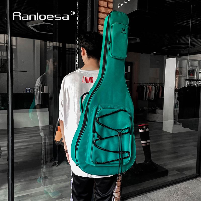 Ranloesa Guitar Bag 41 inch 40 inch folk Guitar Bag Backpack bag Backpack Bag Double Shoulder Thickened Male Student-Taobao