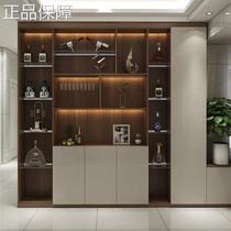High-end customized 800 library minimalist light luxury aluminum frame narrow edge tempered glass wardrobe wine cabinet bookcase sideboard door custom