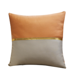 American-Style Tech Fabric Throw Pillow, Light Luxury Nordic Cushion, Living Room Sofa Pillow Cover, Modern Pillow, Multi-Color Patchwork Backrest