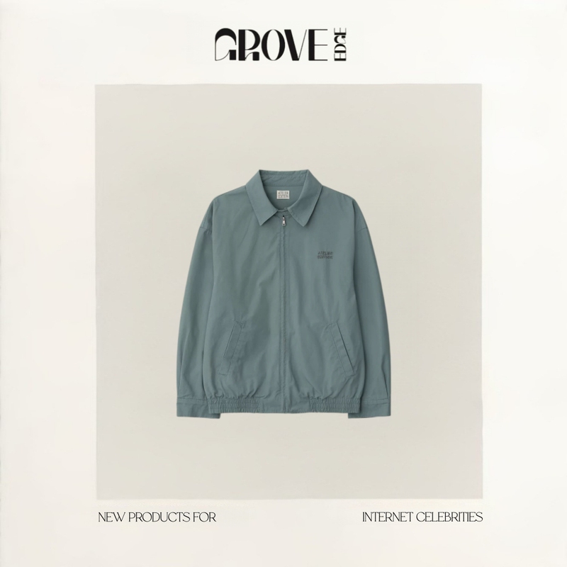 [in Stock] Grove Edge New Korean Designer Beaded Letter Jacket