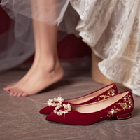 Бордовый, с вышивкой, 1 см