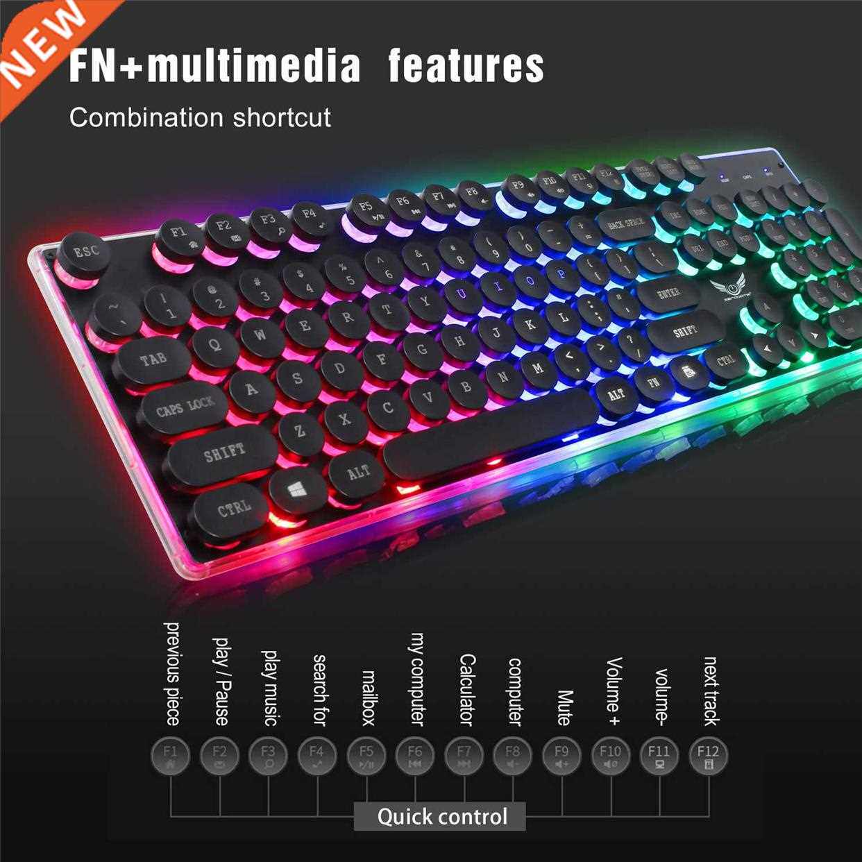 Держатель для очков нос gaming keybord computer keyboard gamer retro round key cap 1 OTHER
