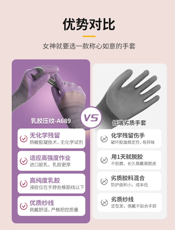 Găng tay làm vườn của phụ nữ có khả năng chống đâm thủng và chống thấm nước, hoa hồng chống thủng, bảo hộ lao động và chống mài mòn, găng tay đi biển làm việc không thấm nước để làm vườn và ra hoa. găng tay nhổ cỏ