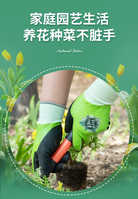 Găng tay làm vườn có khả năng chống đâm thủng, chống thấm nước, cắm hoa, giống hoa, chống mài mòn, chống trượt, đặc biệt để trồng rau, chịu dầu găng tay làm vườn