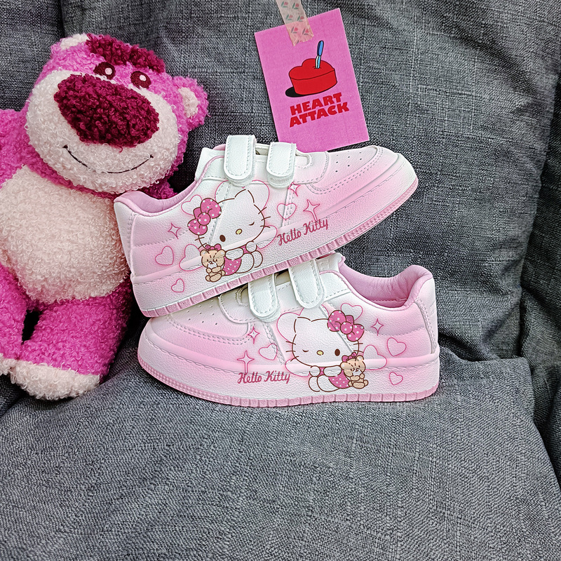 Pull-Back Kidsren's Sneakers Hello Kitty Shoes Kindergarten Hellokitty Girls' Shoes Campus Student Shoes Pull-Back Kidsren's Sneakers Hello Kitty Shoes Kindergarten Hellokitty Girls' Shoes Campus Student Shoes