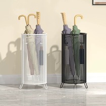 Wet umbrella storage rack umbrella rack storage rack household door umbrella tube commercial entrance drain rack entry iron art