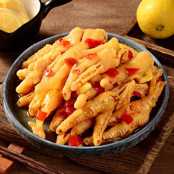 Meat Delight Garlic Flavor Spicy and Sour Boneless Chicken Feet Canned Boneless Chicken Feet Ready-To-Eat Snack