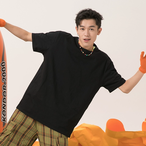 Warrior, летняя трендовая черная цветная футболка, короткий рукав, в американском стиле, с рукавом, свободный крой