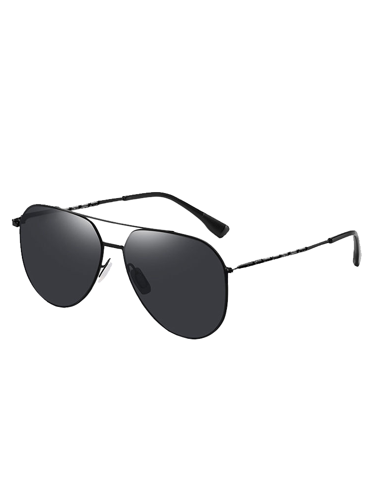Half-Frame Trendy Aviator Sunglasses for Men, 2025 New Style, Uv Protection, Large Face Sunglasses for Driving