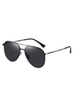 Half-Frame Trendy Aviator Sunglasses for Men, 2025 New Style, Uv Protection, Large Face Sunglasses for Driving