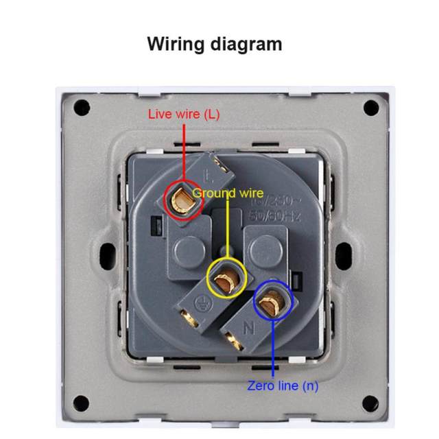 EUPowerSocket,16A250VStandardGroundWithSafetyDoorWh