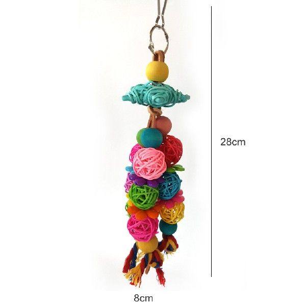 ParrotChewingToy Anti-BitingNaturalRattanBirdToys