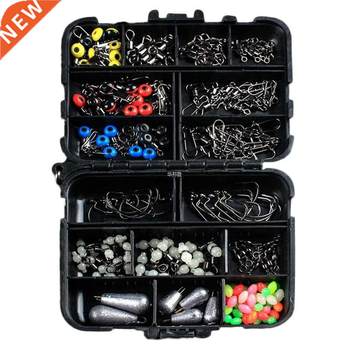 177 pcs fishhook swivel weights connector beads sinker lure 177 pcs fishhook swivel weights connector beads sinker lure