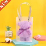 35x75 см. Большой коралловый бархатный флисовый флисовый медвежь