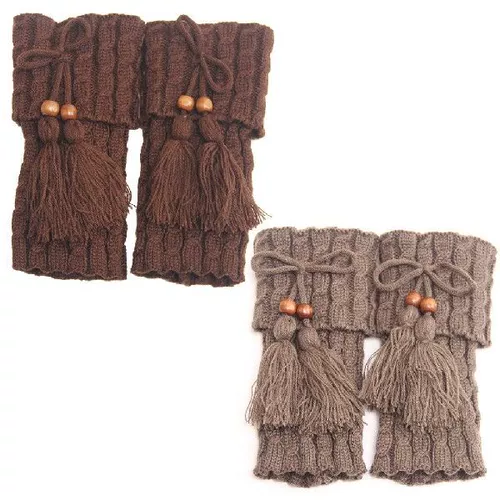 Женщины вязаные зимние ноги теплые