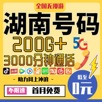 Hunan Changsha Yueyang Changde Hengyang Zhuzhou Xiangtan Shaoyang Mobile Phone Card Mobile Data Card Internet Card